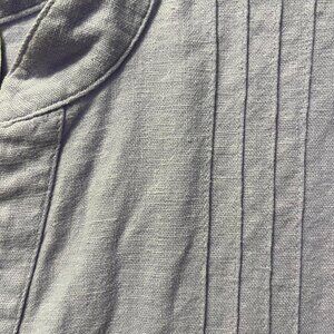 Light Purple Linen Long Sleeve Shirt 18W/20W